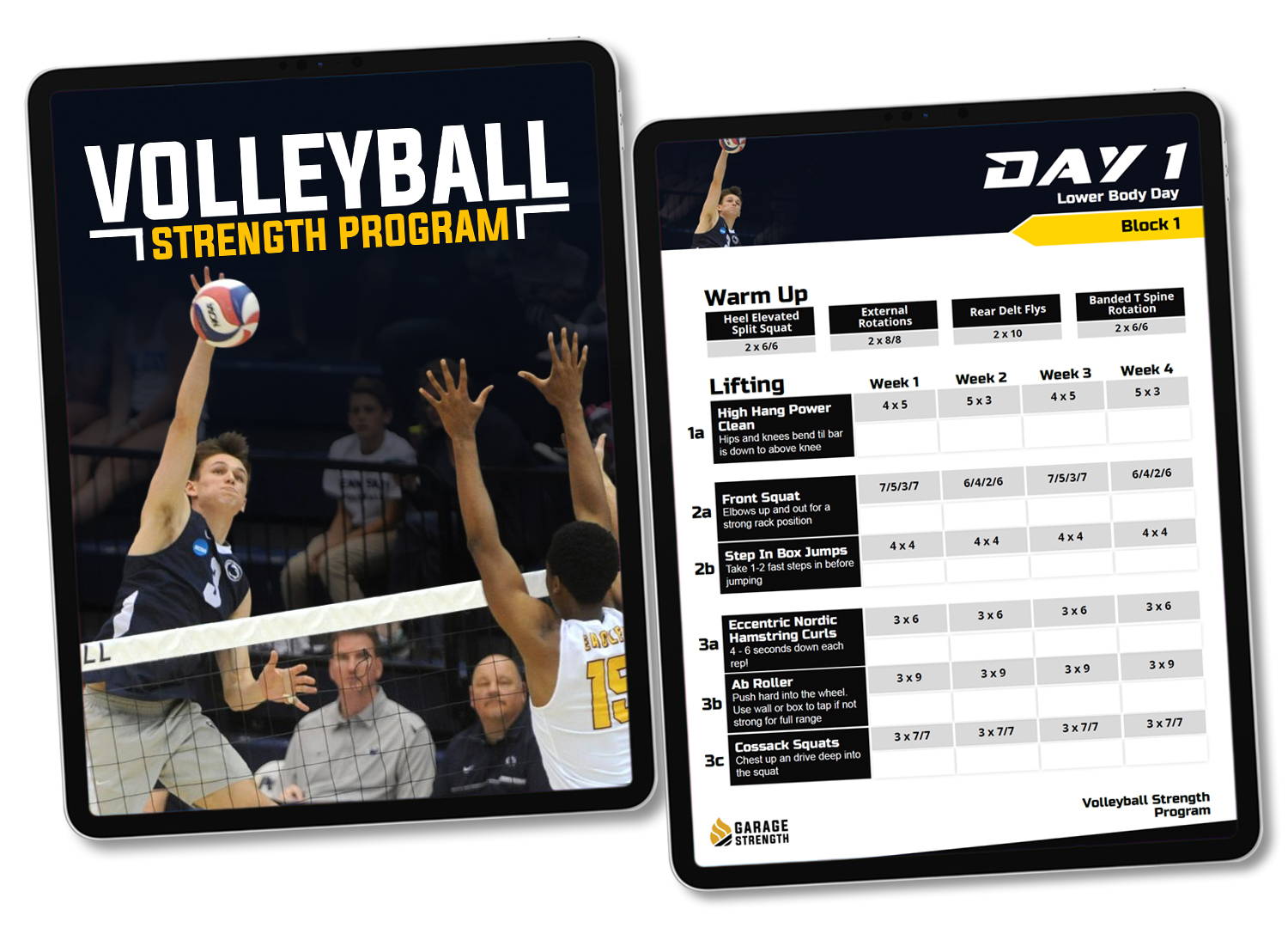 Volleyball Strength Program Garage Strength